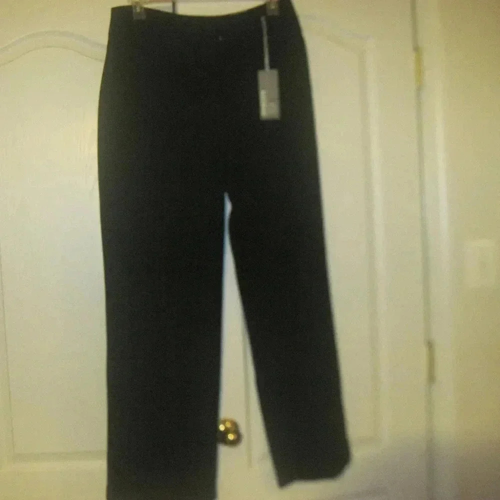 NWT CHICO’s Black Stripe Elegance Pants 3 (XL/16)